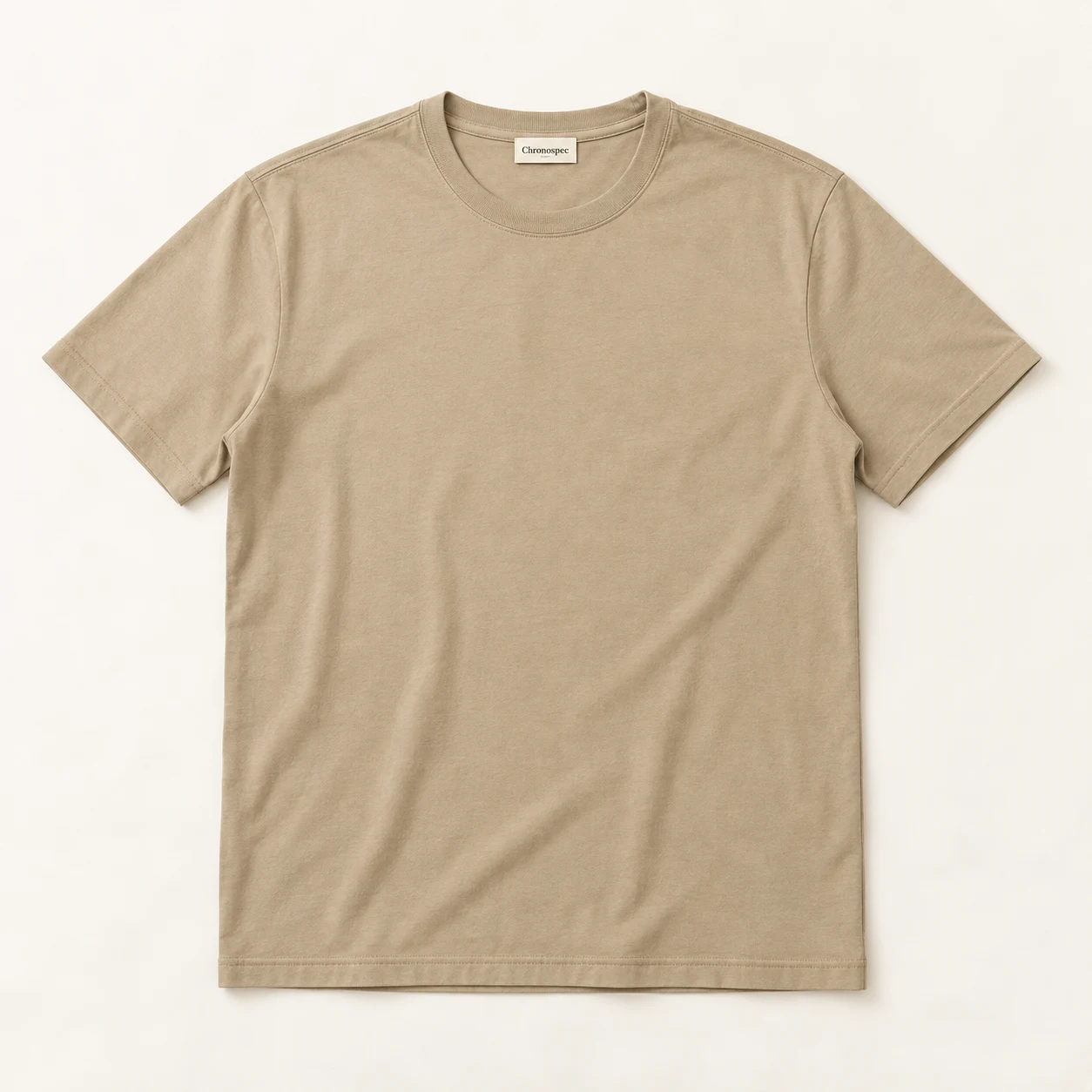 Sable Easy Tee — Sand, front view
